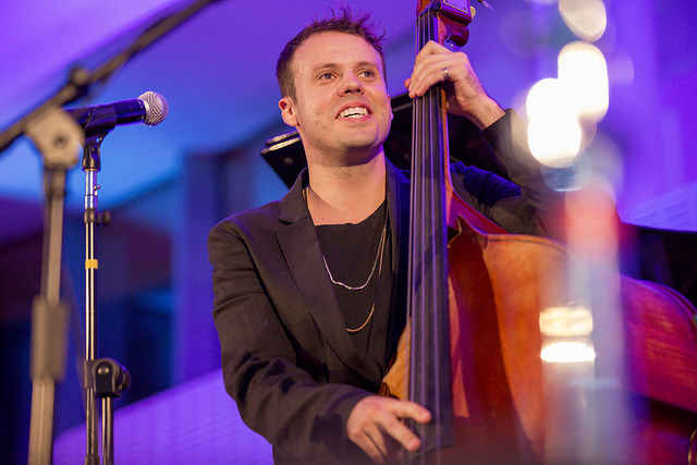 Michael Thurber on bass at the From the Top Gala