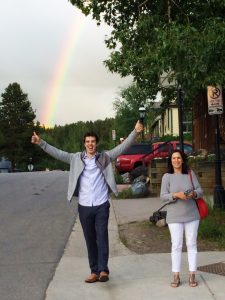 From the Top team members were greeted by a rainbow in Breckenridge!