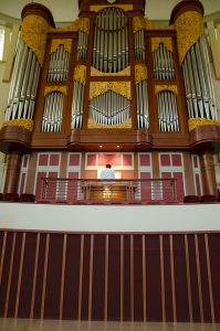 Towering Pipe Organ
